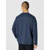 Nike Men’s Sportswear Club Long-Sleeve Varsity Crew(Obsidian/White)