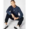 Nike Men’s Sportswear Club Long-Sleeve Varsity Crew(Obsidian/White)