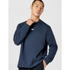 Nike Men’s Sportswear Club Long-Sleeve Varsity Crew(Obsidian/White)