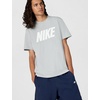 Nike Men’s Sportswear Club Short-Sleeve Varsity Top(Light Smoke Grey/White)