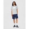 Nike Men’s Sportswear Club Short-Sleeve Varsity Top(Light Smoke Grey/White)
