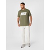 Nike Men’s Sportswear Club Short-Sleeve Varsity Top(Medium Olive/White)