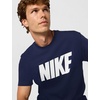 Nike Men’s Sportswear Club Short-Sleeve Varsity Top(Obsidian/White)