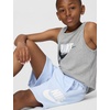 Nike Unisex Big Kids’ Sportswear Club Fleece French Terry Shorts (Big Logo) – Boys and Girls(Hydrogen Blue/White)