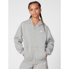 Nike Unisex Big Kids’ Sportswear Club Fleece Full-Zip Hoodie – Boys and Girls Sweatshirt(Dark Grey Heather/Base Grey/White)