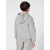 Nike Unisex Big Kids’ Sportswear Club Fleece Full-Zip Hoodie – Boys and Girls Sweatshirt(Dark Grey Heather/Base Grey/White)