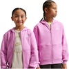 Nike Unisex Big Kids’ Sportswear Club Fleece Full-Zip Hoodie – Boys and Girls Sweatshirt(Light Magenta/White)