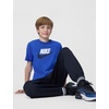 Nike Unisex Big Kids’ Sportswear Club T-Shirt (Large Swoosh Logo) – Boys and Girls(Game Royal/White/Obsidian)