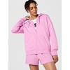 Nike Women’s Sportswear Club Fleece Full-Zip Hoodie(Light Magenta/Heather/White)