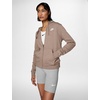 Nike Women’s Sportswear Club Fleece Full-Zip Hoodie(Mink Brown/Heather/White)