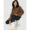 Nike Women’s Studio Fleece Crewneck Sweatshirt(Cacao Wow/Sail)