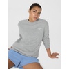 Nike Women’s Studio Fleece Crewneck Sweatshirt(Dark Grey Heather/Sail)