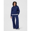 Nike Women’s Studio Fleece Crewneck Sweatshirt(Midnight Navy/Sail)