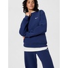 Nike Women’s Studio Fleece Crewneck Sweatshirt(Midnight Navy/Sail)