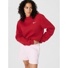 Nike Women’s Studio Fleece Crewneck Sweatshirt(Tough Red/Sail)
