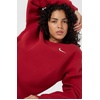 Nike Women’s Studio Fleece Crewneck Sweatshirt(Tough Red/Sail)