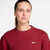 Nike Women’s Studio Fleece Crewneck Sweatshirt(Tough Red/Sail)
