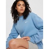 Nike Women’s Studio Fleece Crewneck Sweatshirt(Work Blue/Sail)