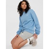 Nike Women’s Studio Fleece Crewneck Sweatshirt(Work Blue/Sail)
