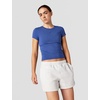 Nike Women’s Studio Fleece Mid-Rise 4″ Shorts(Birch Heather/Black)