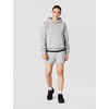 Nike Women’s Studio Fleece Mid-Rise 4″ Shorts(Dark Grey Heather/Sail)