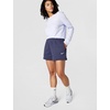 Nike Women’s Studio Fleece Mid-Rise 4″ Shorts(Gridiron/Sail)