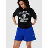 Nike Women’s Studio Fleece Mid-Rise 4″ Shorts(Old Royal/Sail)