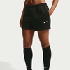 Nike Women’s Studio Fleece Mid-Rise 4″ Shorts(Total Black/Sail)