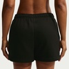 Nike Women’s Studio Fleece Mid-Rise 4″ Shorts(Total Black/Sail)