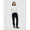 Nike Women’s Studio Fleece Mid-Rise Cuff Pants(Black/Sail)