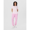 Nike Women’s Studio Fleece Mid-Rise Cuff Pants(Pink Rise/Sail)