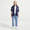 Nike Women’s Studio Fleece Mid-Rise Cuff Pants(Work Blue/Sail)