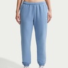 Nike Women’s Studio Fleece Mid-Rise Cuff Pants(Work Blue/Sail)