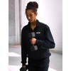 Nike Women’s Studio Fleece Sport Dri-FIT Quarter Zip Pullover Training Top(Black/University Red/White)