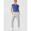 Nike Women’s Studio Fleece Standard Jogger(Dark Grey Heather/Sail)