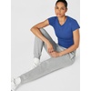 Nike Women’s Studio Fleece Standard Jogger(Dark Grey Heather/Sail)
