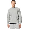 Nike Men’s Club Fleece Crew Sweatshirt(Dark Grey Heather/White)