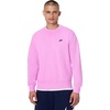 Nike Men’s Club Fleece Crew Sweatshirt(Light Magenta/Midnight Navy)