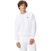 Nike Men’s Club Fleece Crew Sweatshirt(White/Black)