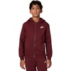 Nike Unisex Big Kids’ Sportswear Club Fleece Full-Zip Hoodie – Boys and Girls Sweatshirt(Dark Team Red/White)