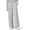 Nike Women’s Sportswear Club Fleece Mid-Rise Wide-Leg Sweatpants(Dark Grey Heather/White)