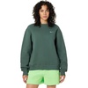 Nike Women’s Studio Fleece Crewneck Sweatshirt(Camo Green/Sail)