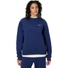 Nike Women’s Studio Fleece Crewneck Sweatshirt(Midnight Navy/Sail)