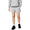 Nike Women’s Studio Fleece Mid-Rise 4″ Shorts(Dark Grey Heather/Sail)