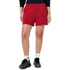 Nike Women’s Studio Fleece Mid-Rise 4″ Shorts(Tough Red/Sail)