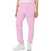 Nike Women’s Studio Fleece Mid-Rise Cuff Pants(Pink Rise/Sail)