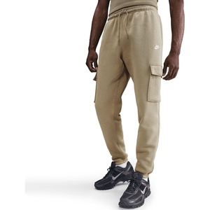 Nike Men’s Club Fleece Cargo Pants(Parachute Beige/Parachute Beige/White)