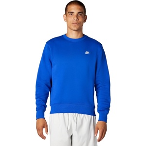 Nike Men’s Club Fleece Crew Sweatshirt(Old Royal/White)