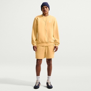 Nike Men’s Club Fleece Crew Sweatshirt(Topaz Gold/White)