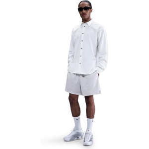 Nike Men’s Club French Terry Flow Shorts(Birch Heather/White/White)